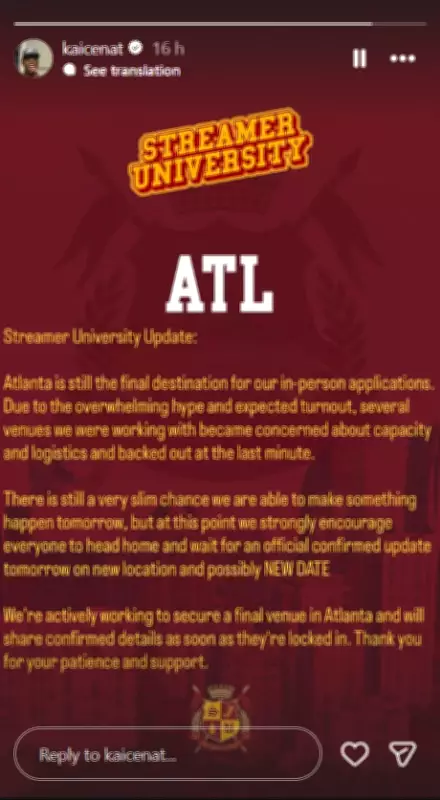 Kai Cenat Halts Atlanta Streamer University Event Over Venue Issues
