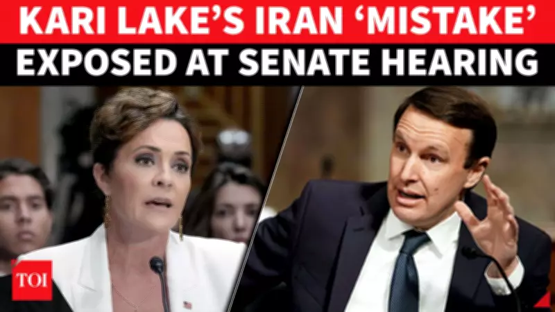 Kari Lake Clashes With Sen Murphy Over Iran Broadcast Cuts in Heated Hearing