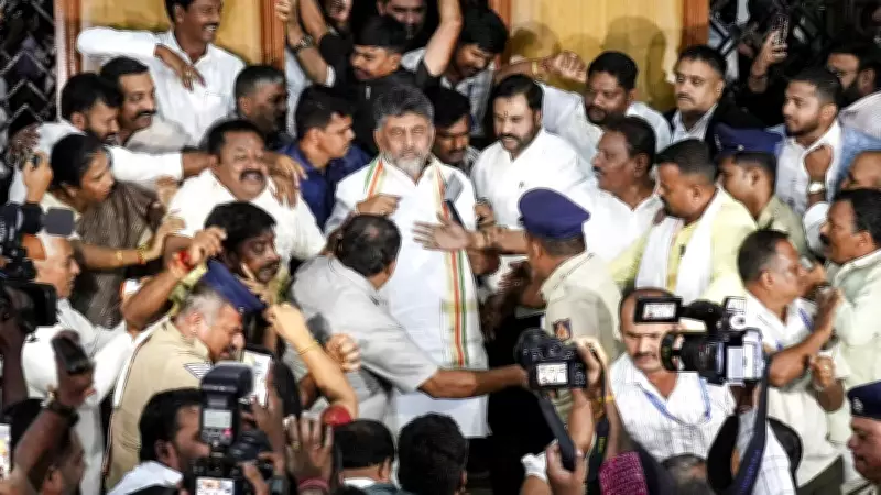 Karnataka CM-designate Shivakumar appeals against garlands due to allergy