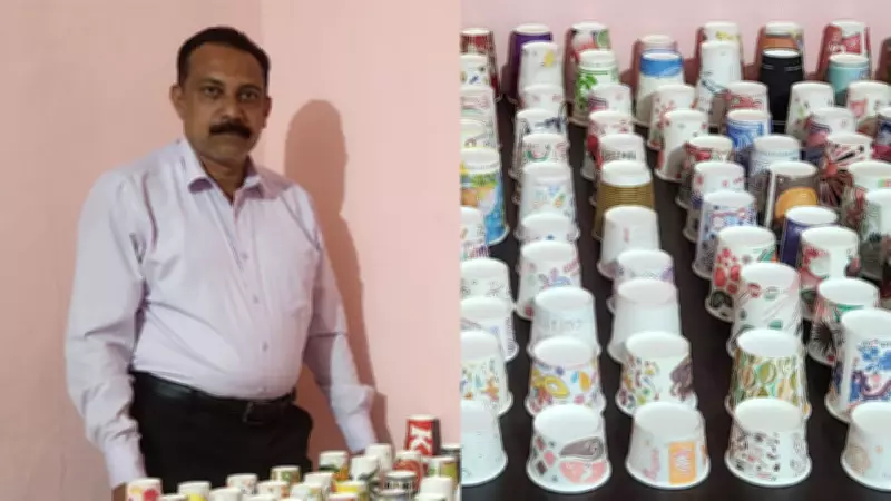 Kerala man's 858 paper cups set Guinness World Record