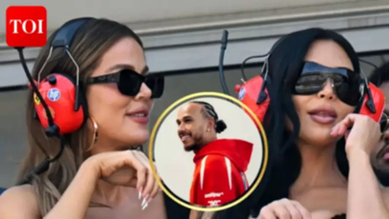 Kim Kardashian Stuns in Leather Outfit in Monaco to Support Lewis Hamilton