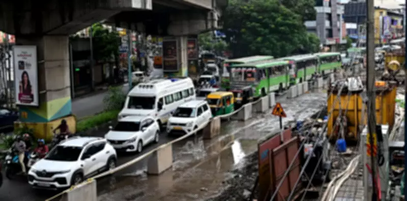 Kochi Monsoon Worsens Traffic Woes on Poorly Maintained Roads