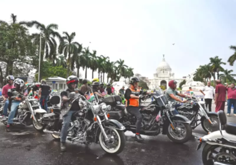 Kolkata Hosts Joy Freedom Ride: US-India Motorcycle Rally Unites Bikers