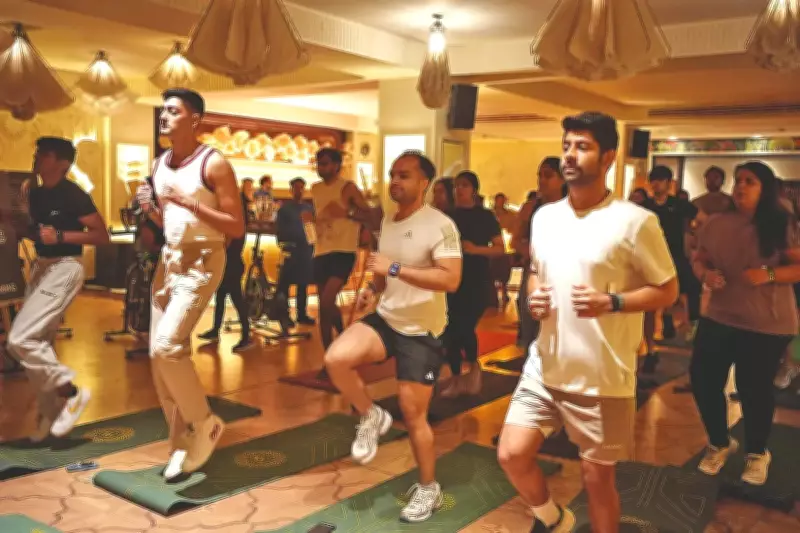 Kolkata swaps bar stools for spin bikes with DJ-led fitness socials