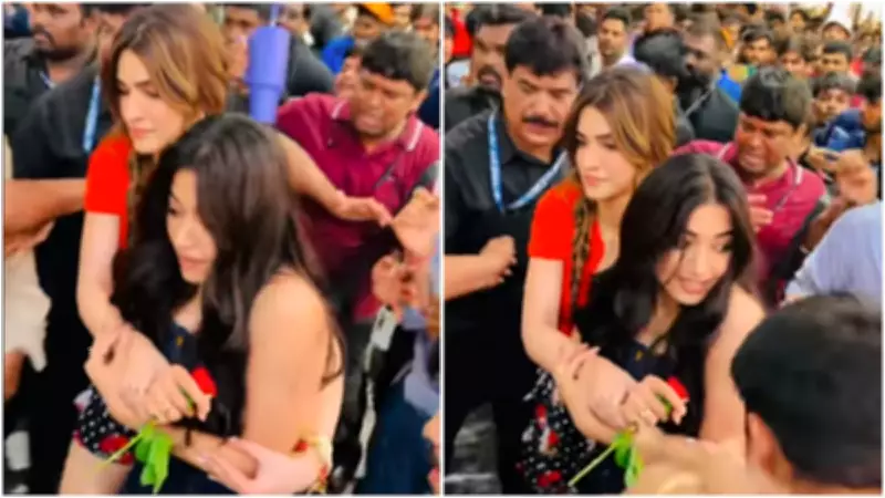 Kriti Sanon Shields Rashmika Mandanna Amid Chaos at 'Cocktail 3' Event