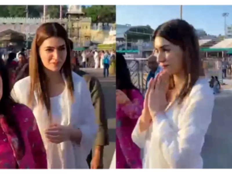 Kriti Sanon Visits Tirumala Temple, Seeks Blessings Before 'Cocktail 2' Release