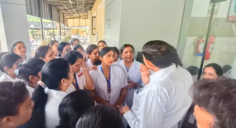 Kurukshetra Hospital Nurses Protest Against Women Panel Chief's Remarks