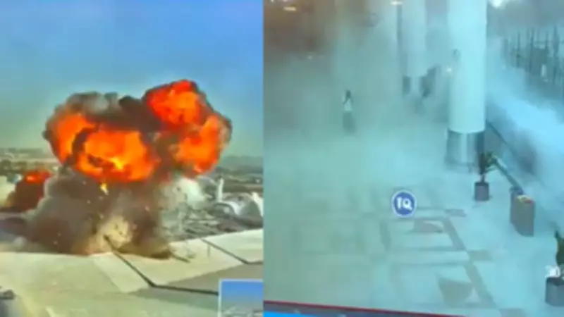 Kuwait Airport Attack: Video Shows Chaos as Iranian Drone Hits
