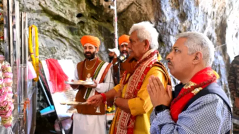 LG Sinha Performs Puja at Amarnath Cave, Pilgrimage to Begin in 2026