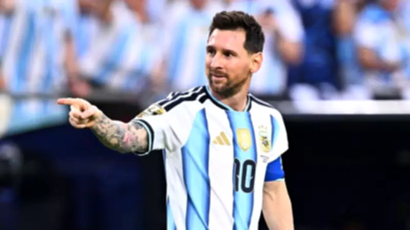 Lionel Messi Jersey Placed on Rocky Statue by Brazil Fan Before 2026 World Cup Match