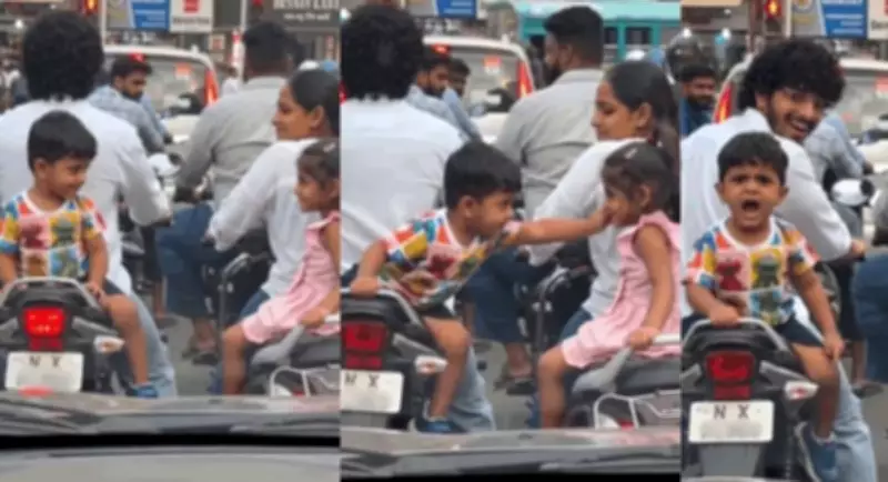 Little Boy's Dramatic Tantrum Over Girl on Scooter Goes Viral, Sparks AI Debate