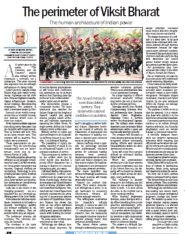 Lt Gen SS Mehta on Viksit Bharat: Key Insights for UPSC Prep