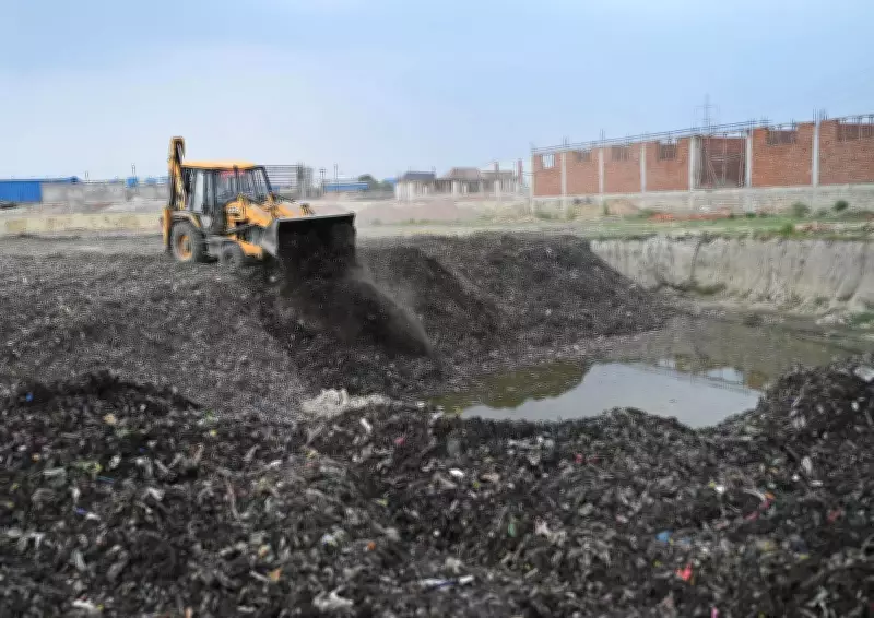 Lucknow residents protest illegal garbage dumping on gaushala land