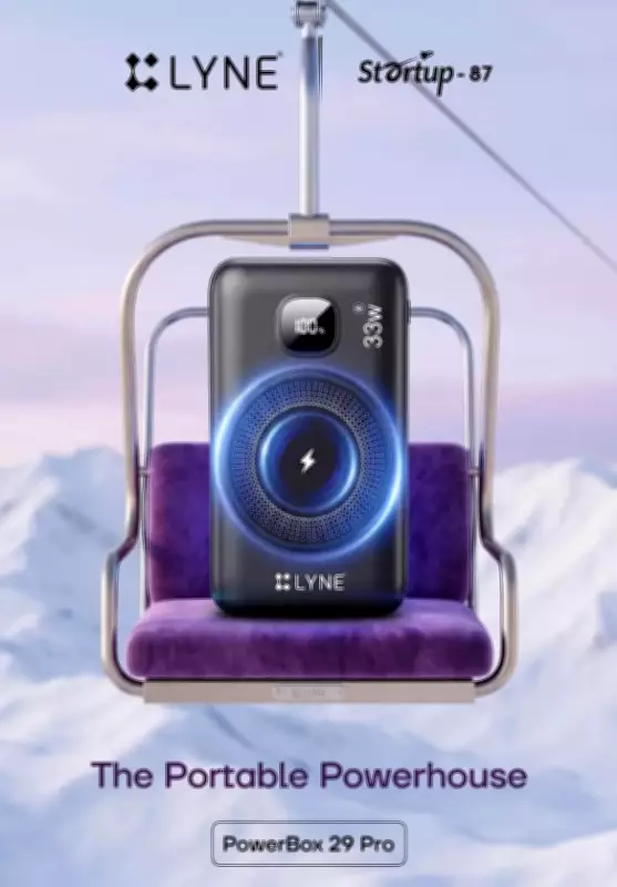 Lyne Originals Launches Startup 87 Power Bank at Rs 1,649 with 33W Charging