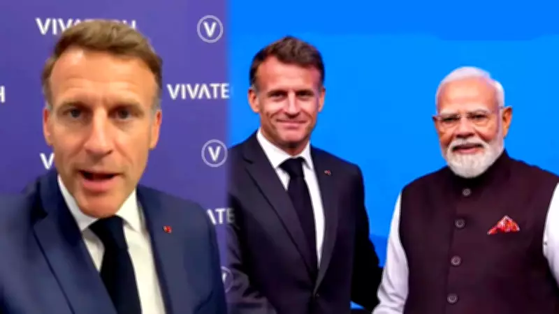 Macron's 'Priya Mitra Narendra' Hindi Message Caps Modi's France Visit