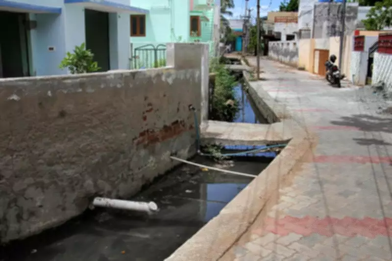 Madurai Residents Suffer as Sewage Flows into Open Channel