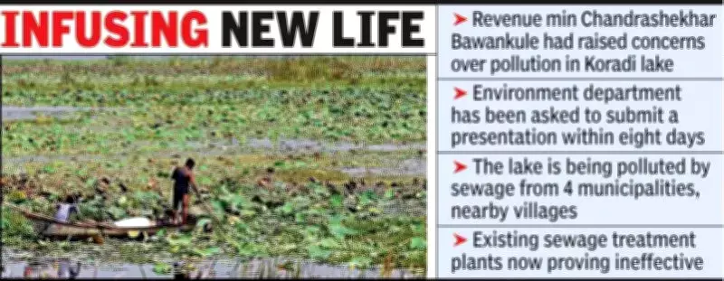 Maharashtra Minister Orders Urgent Restoration of Polluted Koradi Lake in Nagpur