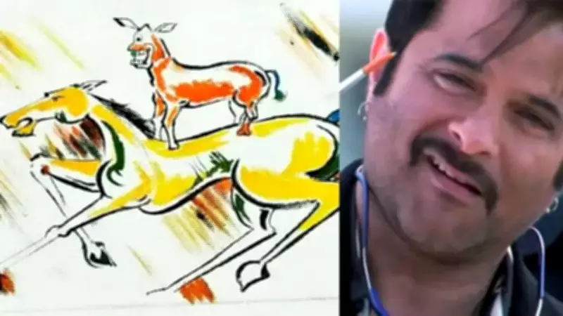 Majnu Bhai Painting Comes to Life in Viral Welcome Video with Goat and Donkey