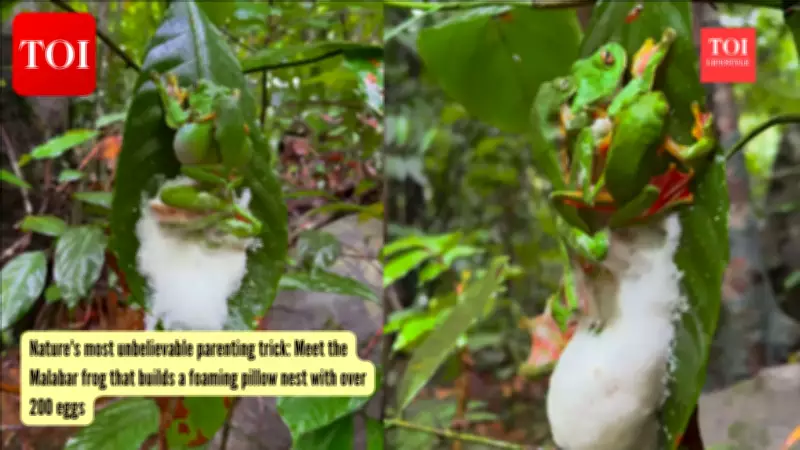 Malabar Gliding Frog: Forest Phantom with Foam Nest Parenting
