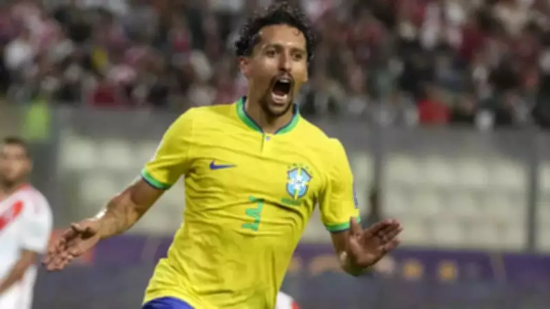 Marquinhos consoles Gabriel Magalhaes after Champions League penalty miss