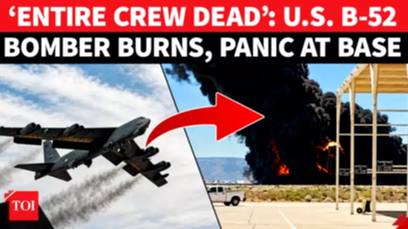 Mass US Air Force Casualties: B-52 Bomber Crashes at California Base, All 8 Crew Dead