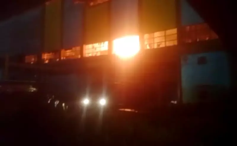 Massive Fire at Kolaghat Thermal Power Station After Lightning Strike