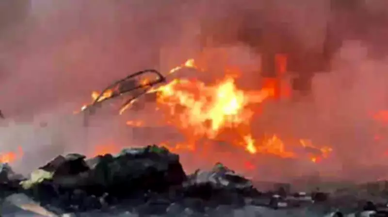 Massive Fire at Scrap Yard in Haryana's Agroha Triggers Panic, Evacuations