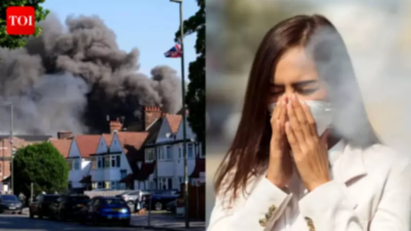 Massive Fire Breaks Out at Recycling Centre in Bermondsey, London
