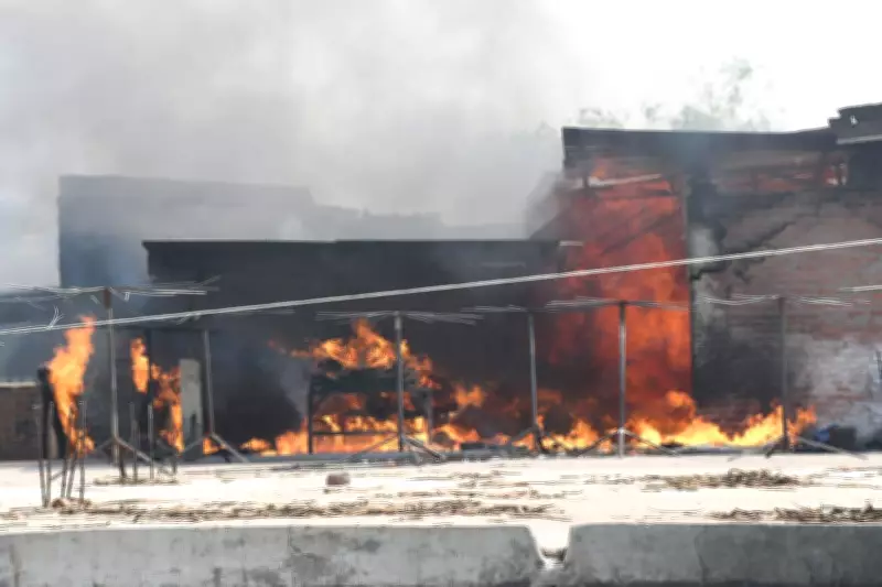 Massive Fire Breaks Out at Tannery in Kanpur's Jajmau Area, No Injuries Reported
