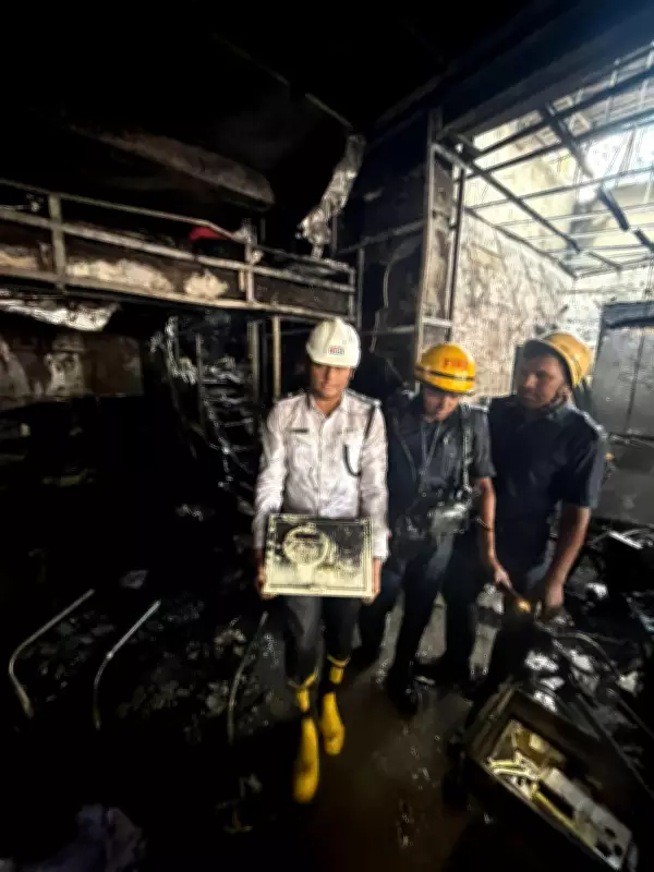 Massive Fire Engulfs Four Shops in Surat's Adajan Area, No Casualties Reported