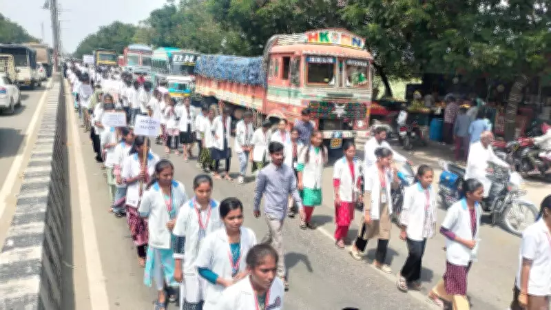 Massive Rally Marks 1,500 Days of AIIMS Agitation in Karnataka's Sindhanur
