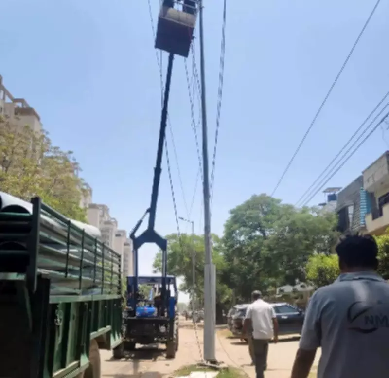 MCG Covers Hazardous Electricity Poles with PVC Pipes Ahead of Monsoon in Gurgaon