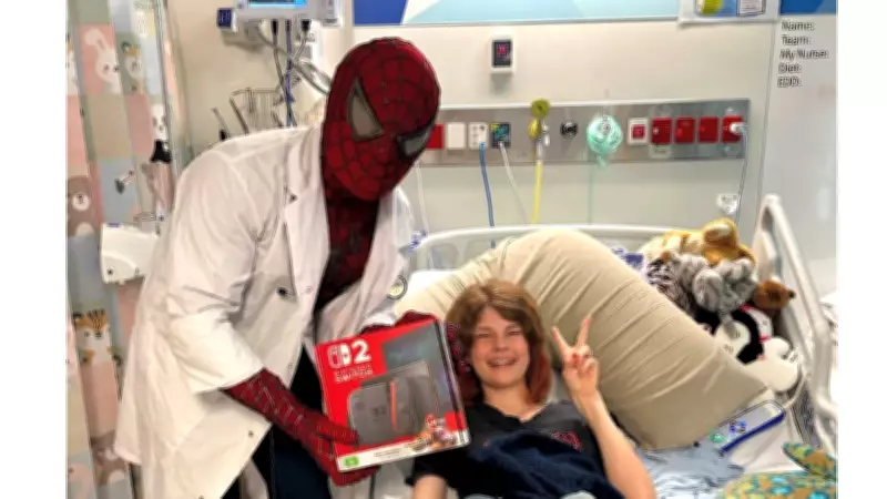 Medical Student Dresses as Spider-Man to Comfort Sick Children in Australia