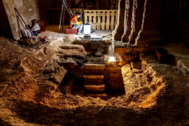 Medieval Church Floor in Dijon Reveals Hidden Burial Chambers and Ancient Sarcophagi