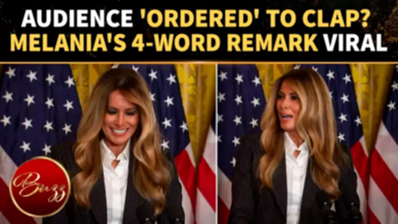 Melania Trump Awkwardly Nudges Crowd to Applaud at White House AI Event