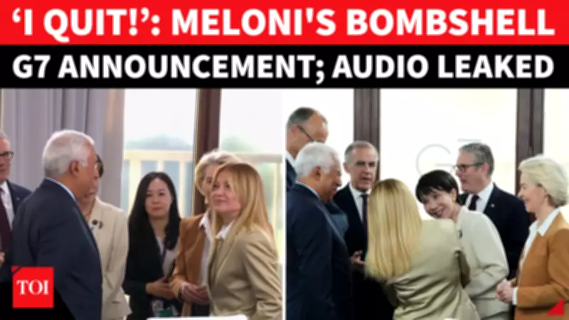 Meloni Quits Smoking, Shares Candid Moment with G7 Leaders at Summit