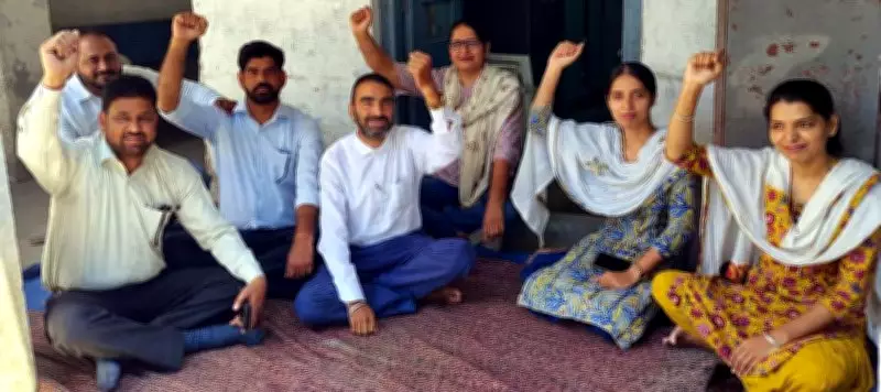 MGNREGA employees in Phagwara launch indefinite pen-down strike over unpaid salaries