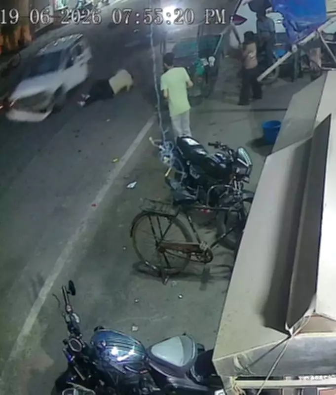 Minor Driving Speeding Car Injures Cyclist and Shopkeeper in Ludhiana