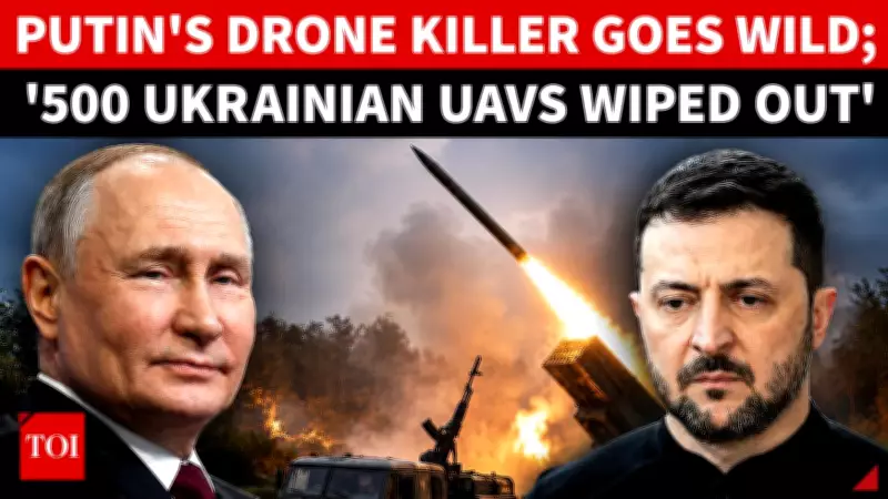 Moscow Claims 500 Ukrainian Drones Intercepted in 24 Hours: Mass Barrage Reported