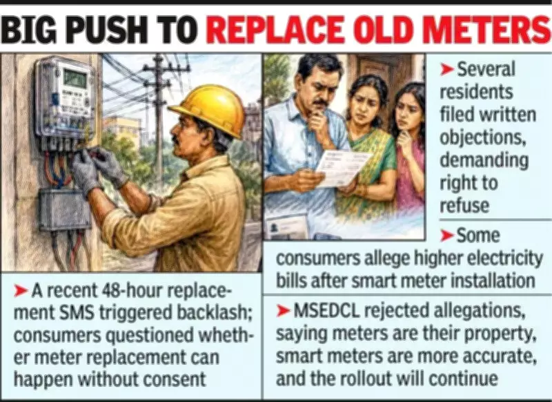 MSEDCL smart meter rollout in Nagpur faces consumer opposition