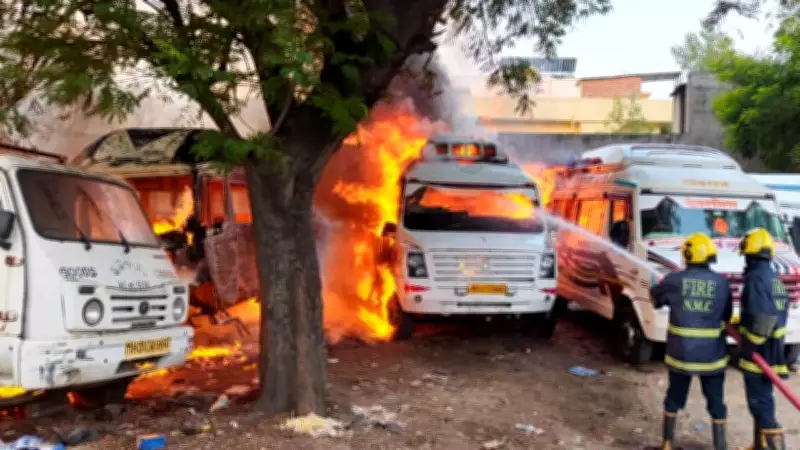 Mysterious Fire Guts Two Vehicles at Nagpur Garage, Losses of Rs 15 Lakh