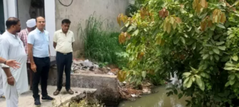 Nabha Residents Protest Poor Desilting of Drains Ahead of Monsoon