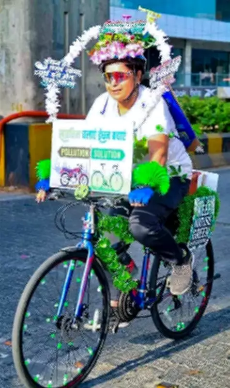 Nagpur Mayor Flags Off Cycle Marathon on World Bicycle Day, Urges Fuel Conservation