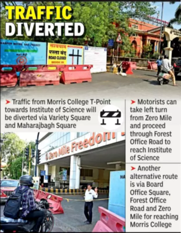 Nagpur: Road Closed for Tunnel Construction Near Zero Mile, Diversions Announced