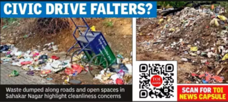 Nagpur's Sahakar Nagar Grapples with Garbage and Open Defecation Despite Cleanliness Drive