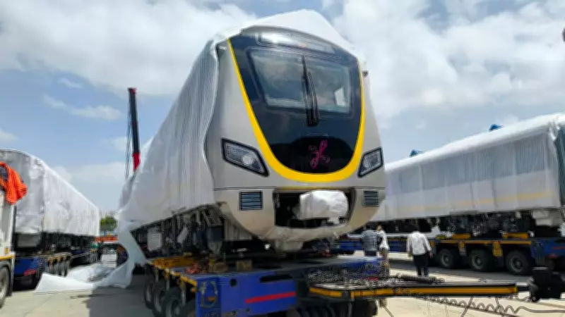 Namma Metro Gets 13th Yellow Line Train in Bengaluru