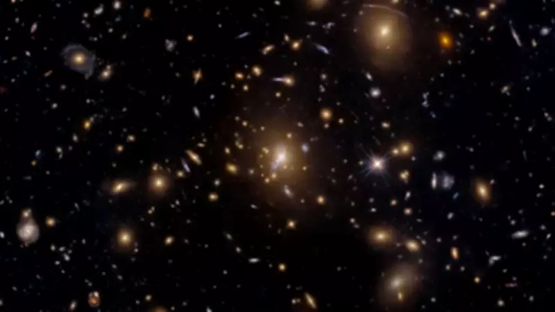 NASA's Hubble Captures Densely Packed View of Galaxy Cluster MACS0329-0211
