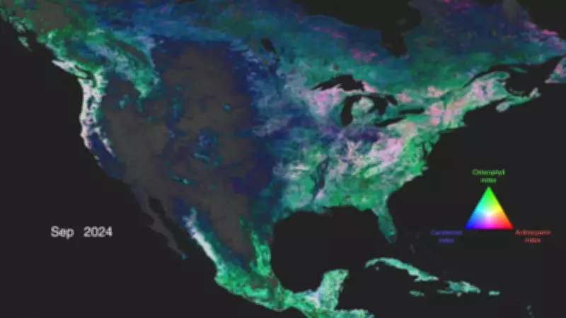 NASA's PACE Satellite Tracks Autumn Colors From Space With Unprecedented Detail