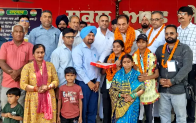 National Junior Kickboxing Medalists Receive Grand Welcome in Phagwara
