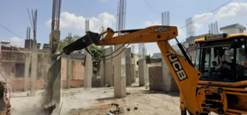 NEET Accused’s Firm Demolishes Own Illegal Basement in Beed Before Civic Action